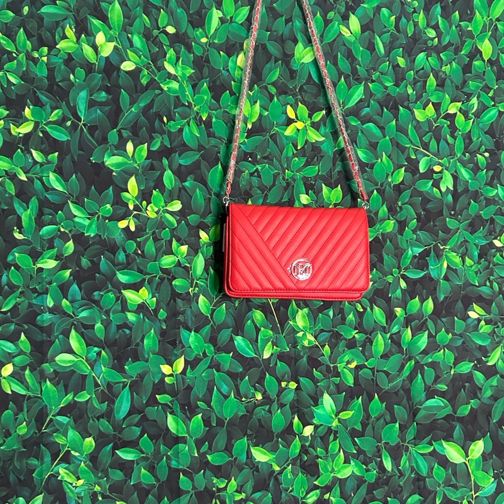 Red Quilted Crossbody Bag